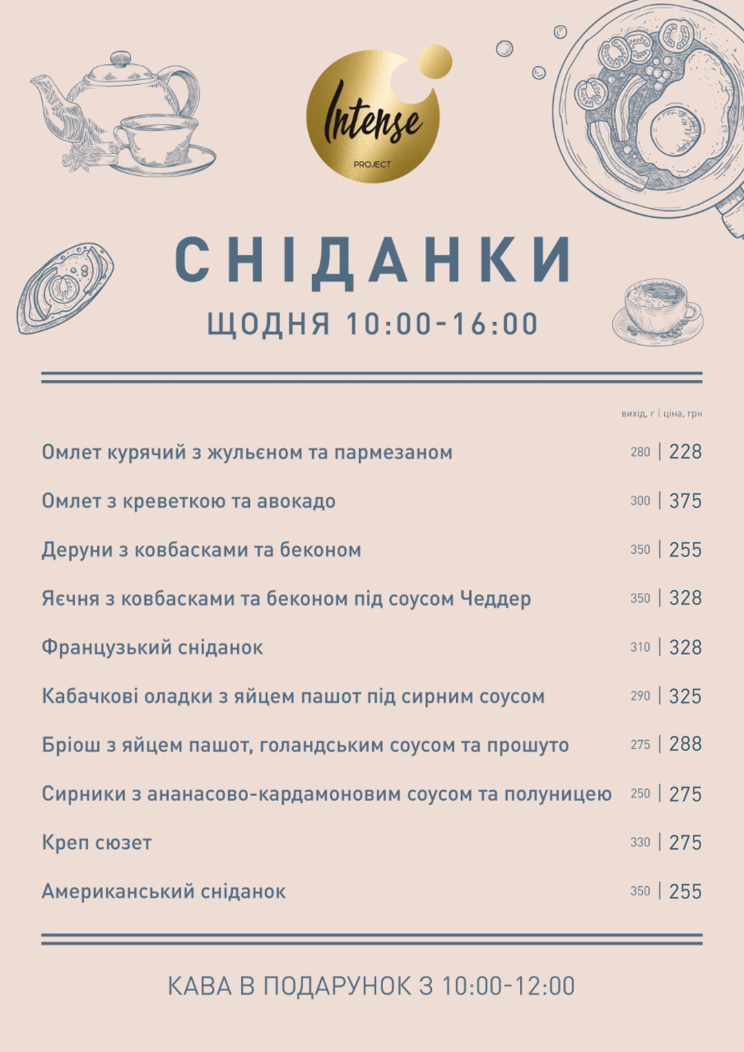 Основне меню